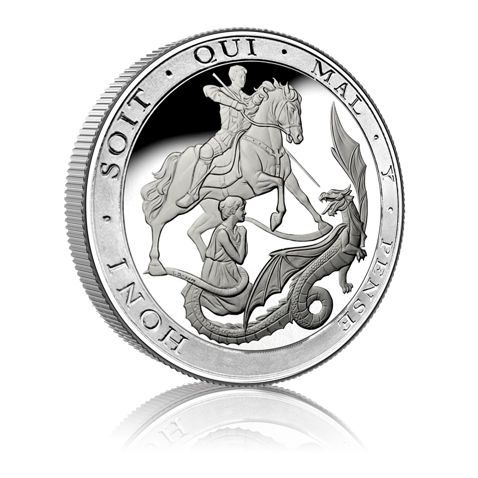 Silver Proof Sovereign Five Coin Set. St George and the Dragon (2022) 5